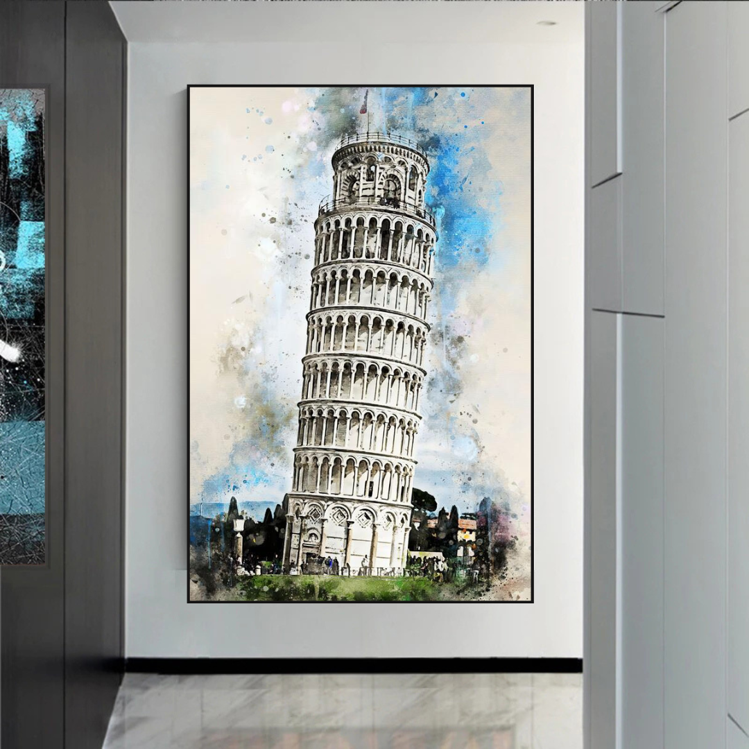 Breathtaking Tower of Pisa Poster: Exquisite Artwork