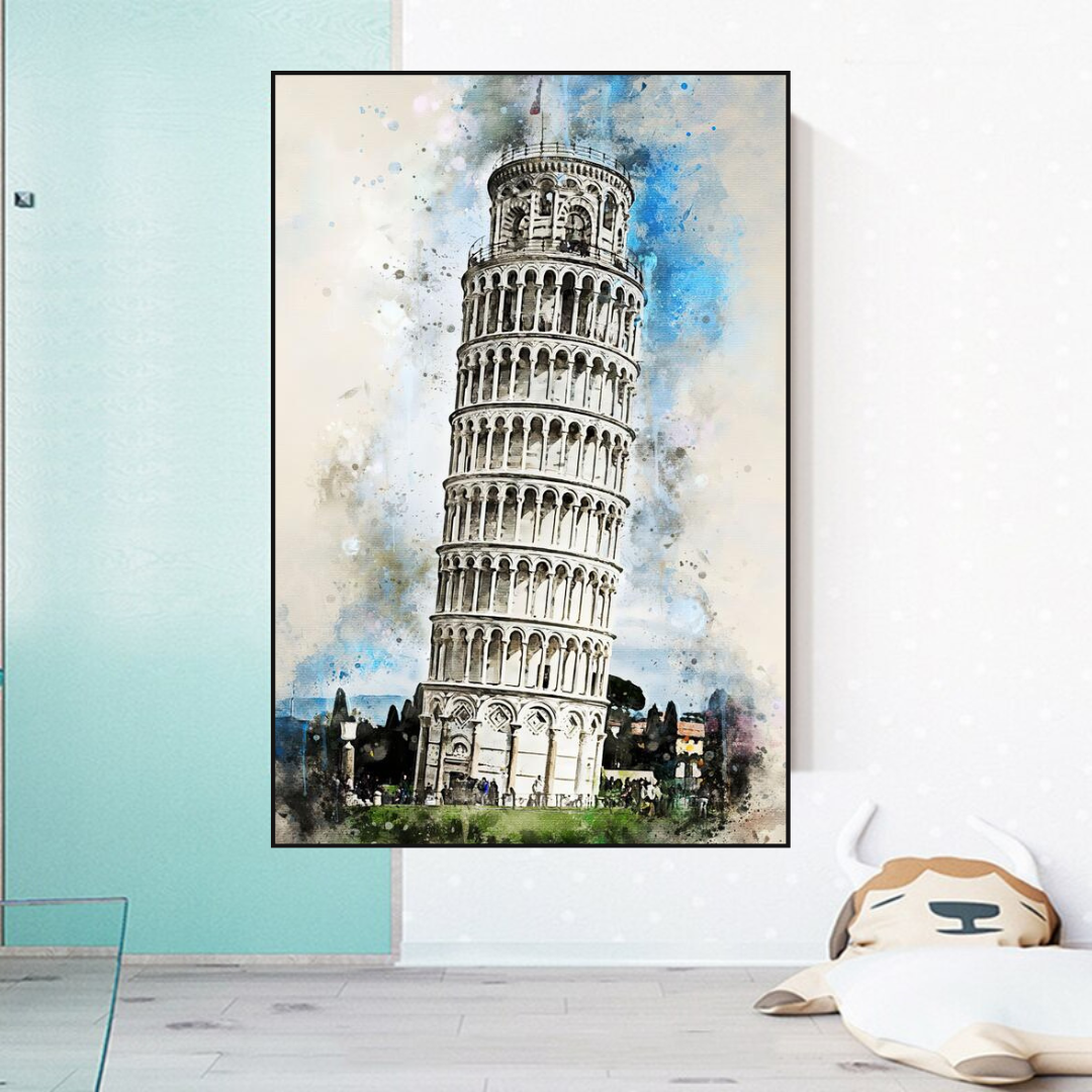 Breathtaking Tower of Pisa Poster: Exquisite Artwork