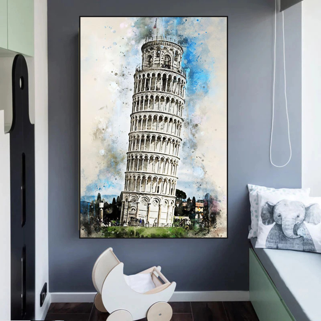 Breathtaking Tower of Pisa Poster: Exquisite Artwork