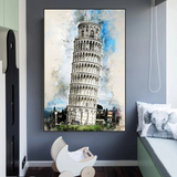 Atemberaubendes Poster zum Turm von Pisa: Exquisites Kunstwerk