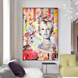 Brigitte Bardot Canvas Wall Art - Exquisite Décor