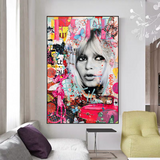 Brigitte Bardot Canvas Wall Art: The Perfect Decor Piece