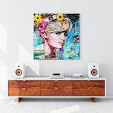 Brigitte Bardot Poster: Pop Art Leinwand-Wandkunst