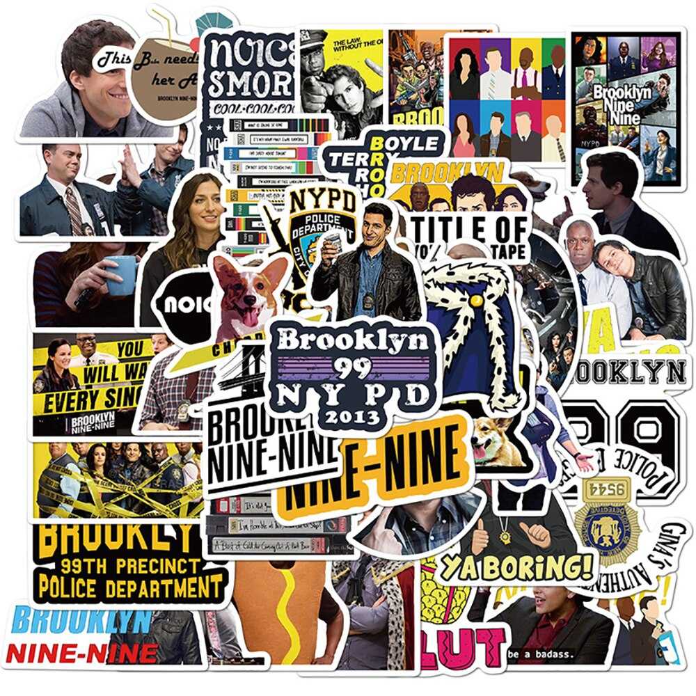 TV Show Brooklyn Nine-Nine Stickers Pack | Famous Bundle Stickers | Waterproof Bundle Stickers