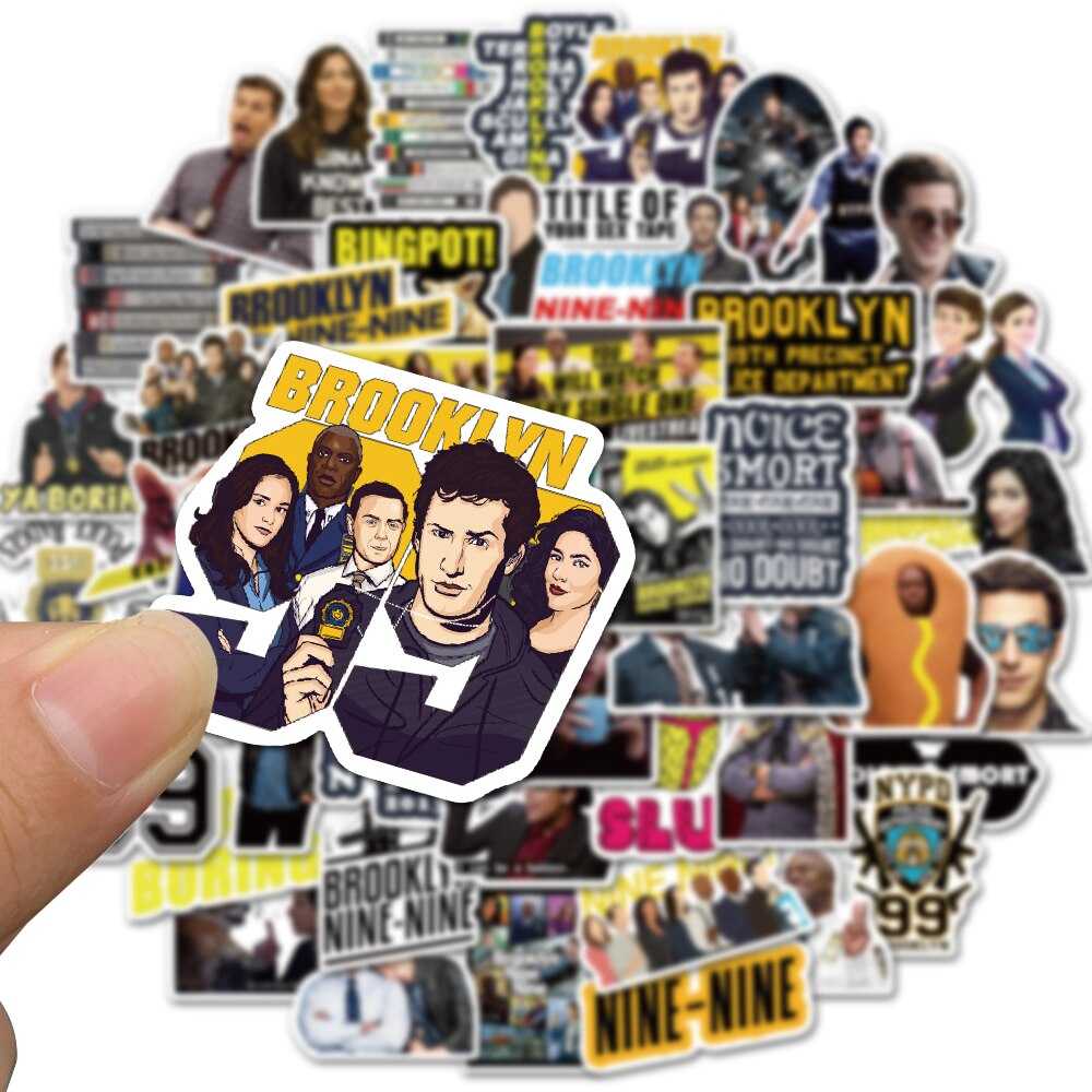 Brooklyn Nine-Nine Stickers Pack | Famous Bundle Stickers | Waterproof Bundle Stickers