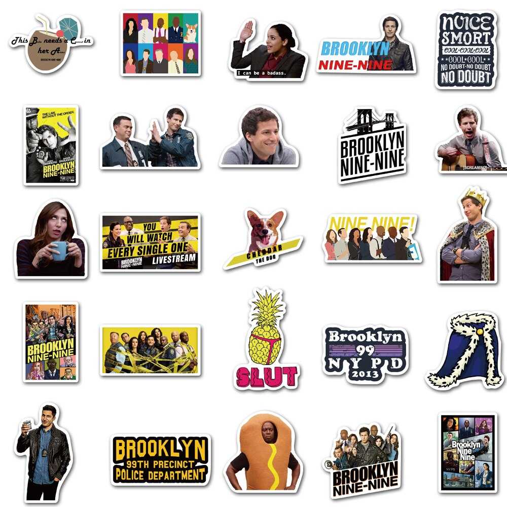 Brooklyn Nine-Nine Stickers Pack | Famous Bundle Stickers | Waterproof Bundle Stickers