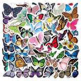 Non Infringing Cartoon Color Butterfly Graffiti Sticker