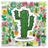 Green Plant Cactus Stickers Pack | Famous Bundle Stickers | Waterproof Bundle Stickers