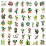 Green Plant Cactus Stickers Pack | Famous Bundle Stickers | Waterproof Bundle Stickers