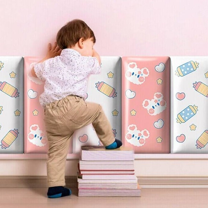 Padded Wall Cushion Stickers | Cotton Padded Wall Sticker