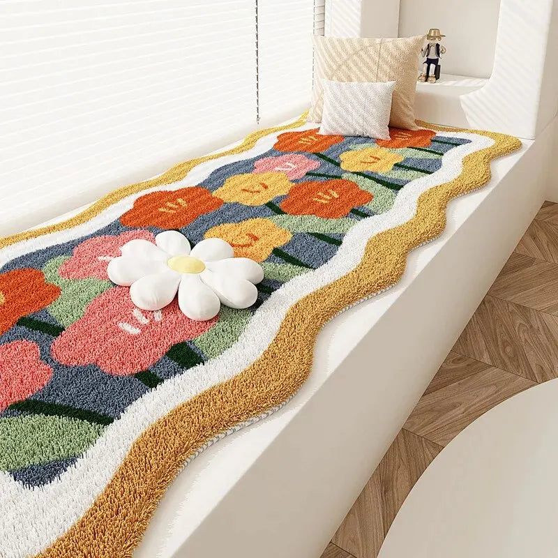 Cashmere Bloom: Elegant Flowers Rug for Timeless Comfort