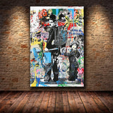 Charlie Chaplin Mur Art Toile Peinture Affiche