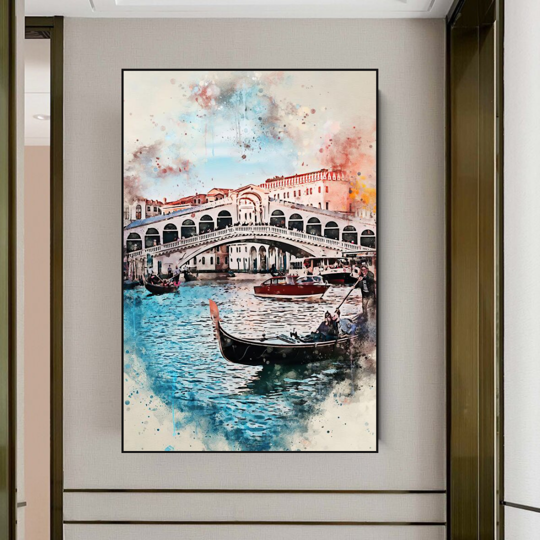 Stadt Venedig Landschaftskunst - Venedig Poster