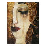 Classic Artist Gustav Klimt Kiss Tear Canvas Wall Art