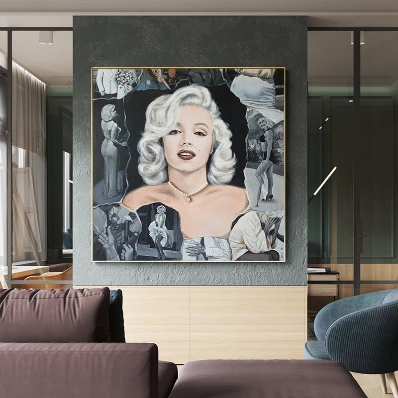 Klassisches schwarz-weißes Marilyn-Poster – limitierte Auflage