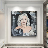 Klassisches schwarz-weißes Marilyn-Poster – limitierte Auflage