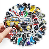 Classic Cars Stickers Pack | Famous Bundle Stickers | Waterproof Bundle Stickers