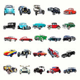 Classic Cars Stickers Pack | Famous Bundle Stickers | Waterproof Bundle Stickers