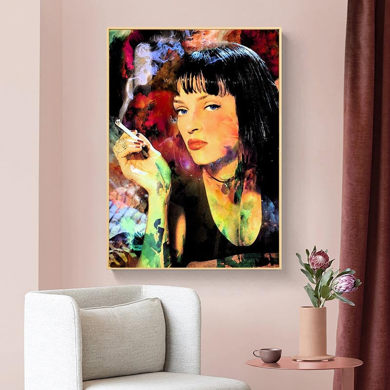 Classica Movie Pulp Fiction Mia Art mural sur toile