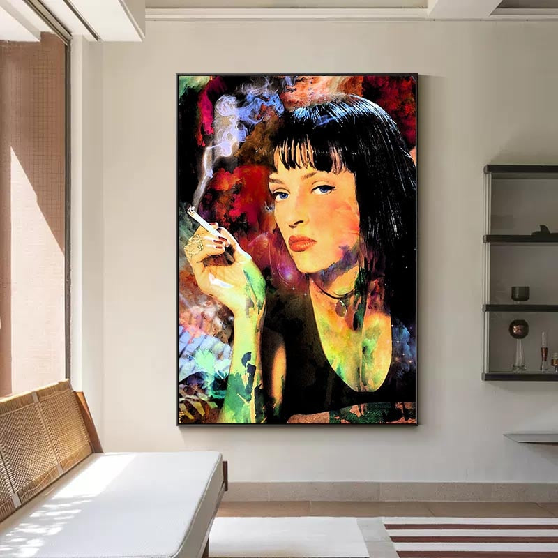 Classica Movie Pulp Fiction Mia Canvas Wall Art