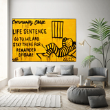 Coffre communautaire aller en prison - Mr Monopoly Wall Art