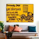 Community Chest Go To Jail - Mr Monopoly Wall Art