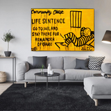 Community Chest Go To Jail - Mr Monopoly Wall Art