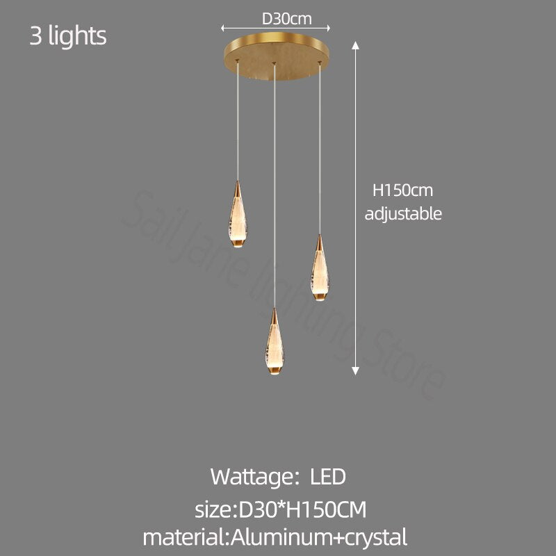 Lustre d'escalier Cones : solution d'éclairage exquise