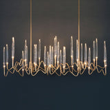 Lustre à bougies en cuivre : solution d'éclairage élégante