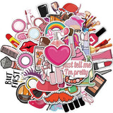 Girls Cosmetics Stickers Pack | Famous Bundle Stickers | Waterproof Bundle Stickers