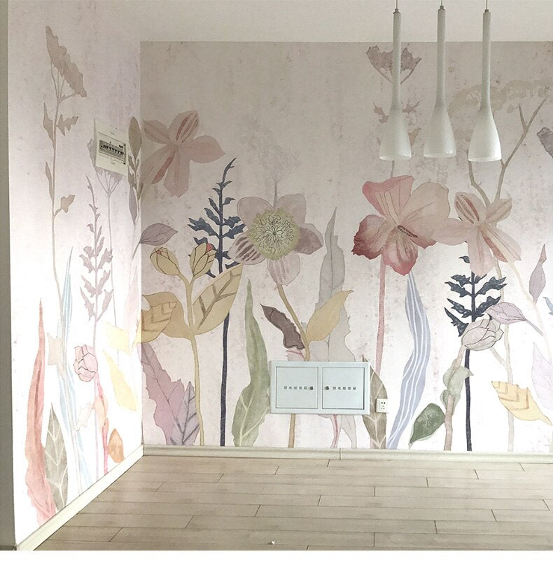 Papier Peint Fresque Fleurs de Campagne : Améliorez Votre Espace