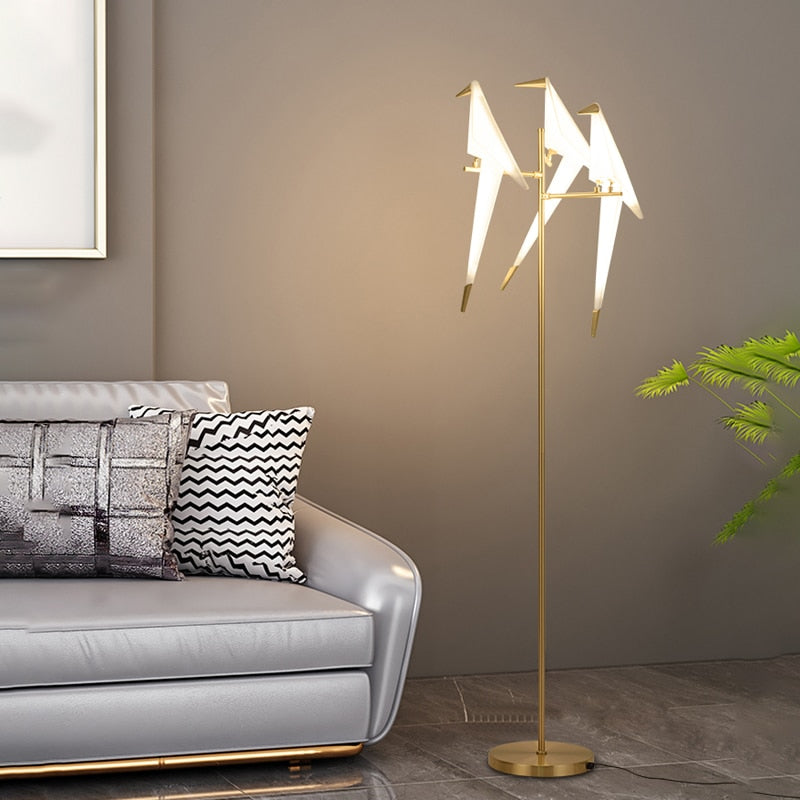 Crane The Bird LED Floor Lamp: Illuminate in Style