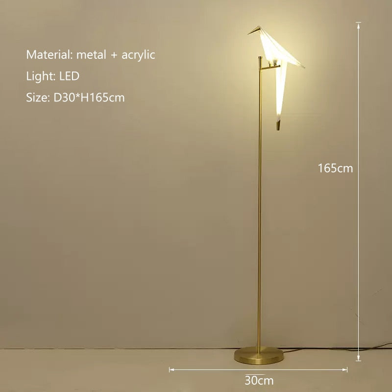 Crane The Bird LED Floor Lamp: Illuminate in Style