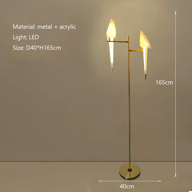 Crane The Bird LED Floor Lamp: Illuminate in Style