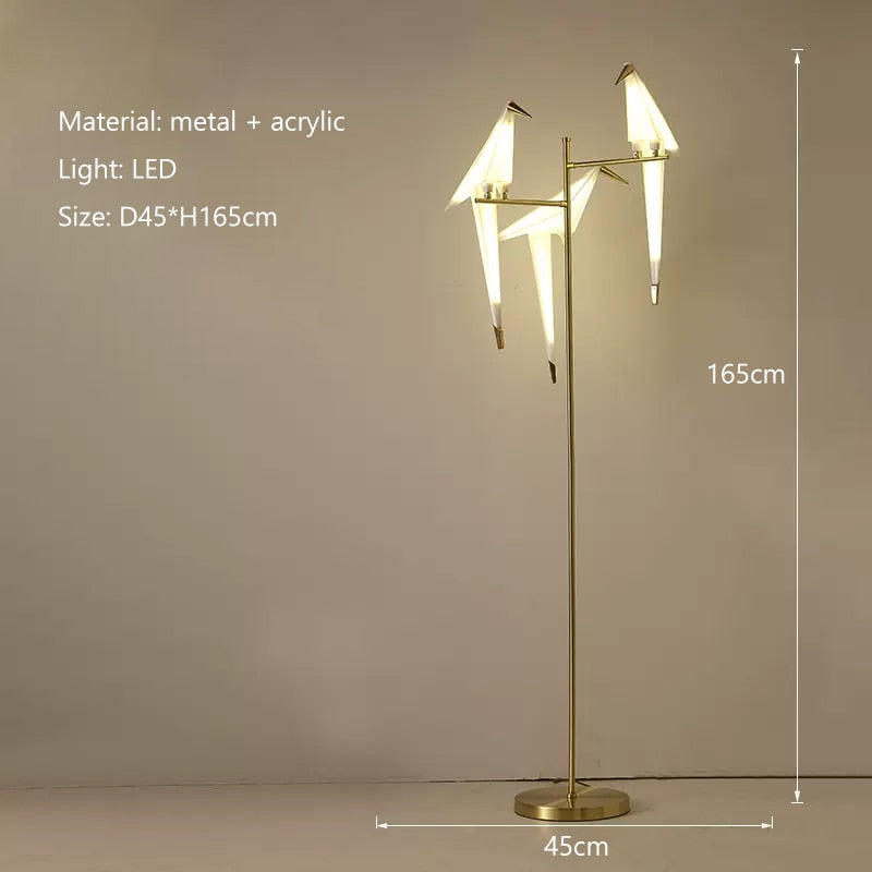 Crane The Bird LED-Stehleuchte: Leuchten mit Stil