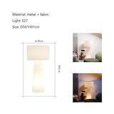 Cream Fabric Floor Lamp - Nordic Minimalist