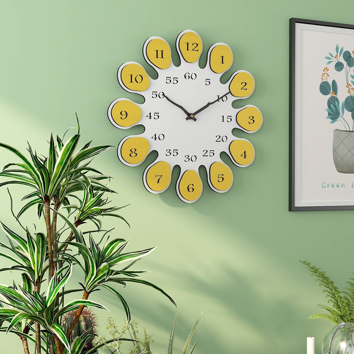 Creative Nordic Sunflower Style Wall Clock