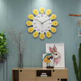 Horloge murale créative de style tournesol nordique