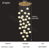 Lustre d’escalier boule de cristal : embellissez votre espace