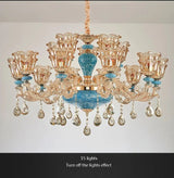 Lustre Crystal Elegance - Lustre d'ambiance en céramique cristal K9 