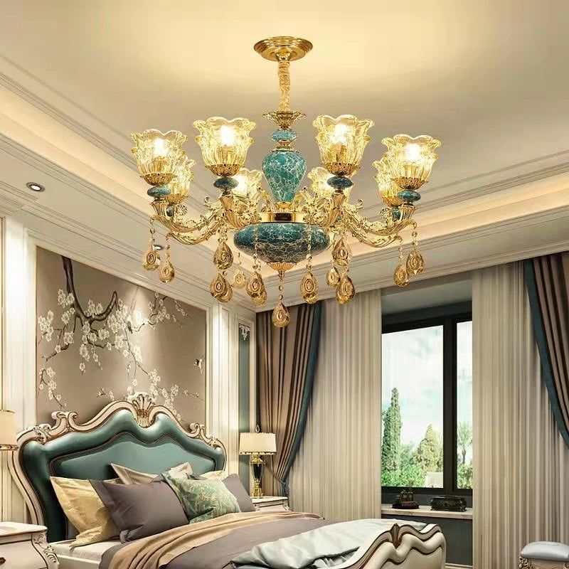 Crystal Elegance Chandelier - K9 Crystal Ceramic Atmosphere Chandelier