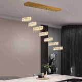 Crystal Mix Loop Kitchen Island Chandelier