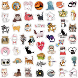 Cute Animal Cat Stickers Pack | Famous Bundle Stickers | Waterproof Bundle Stickers