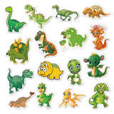 Cute Cartoon Dinosaur Stickers DIY Phone Snowboard Laptop Luggage Fridge Guitar Graffiti Waterproof Classic Stickers