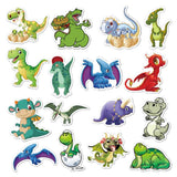 Cute Cartoon Dinosaur Stickers DIY Phone Snowboard Laptop Luggage Fridge Guitar Graffiti Waterproof Classic Stickers