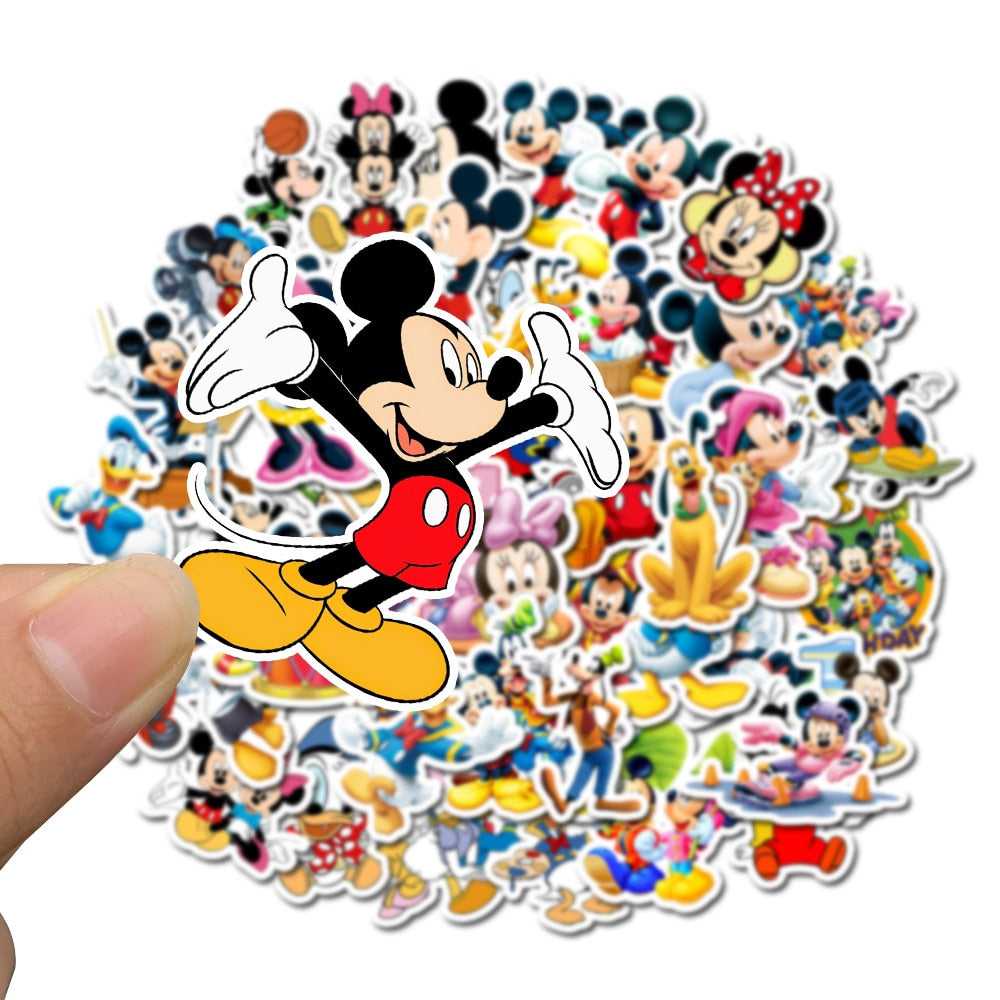 Disney Cute Mickey Mouse and Donald Duck Stickers Pack | Famous Bundle Stickers | Waterproof Bundle Stickers