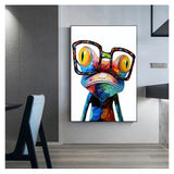 Cute Frog Canvas Wall Art