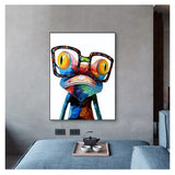 Cute Frog Canvas Wall Art