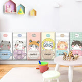 Coussins de sécurité rembourrés muraux pour enfants Cute Kitten Friends