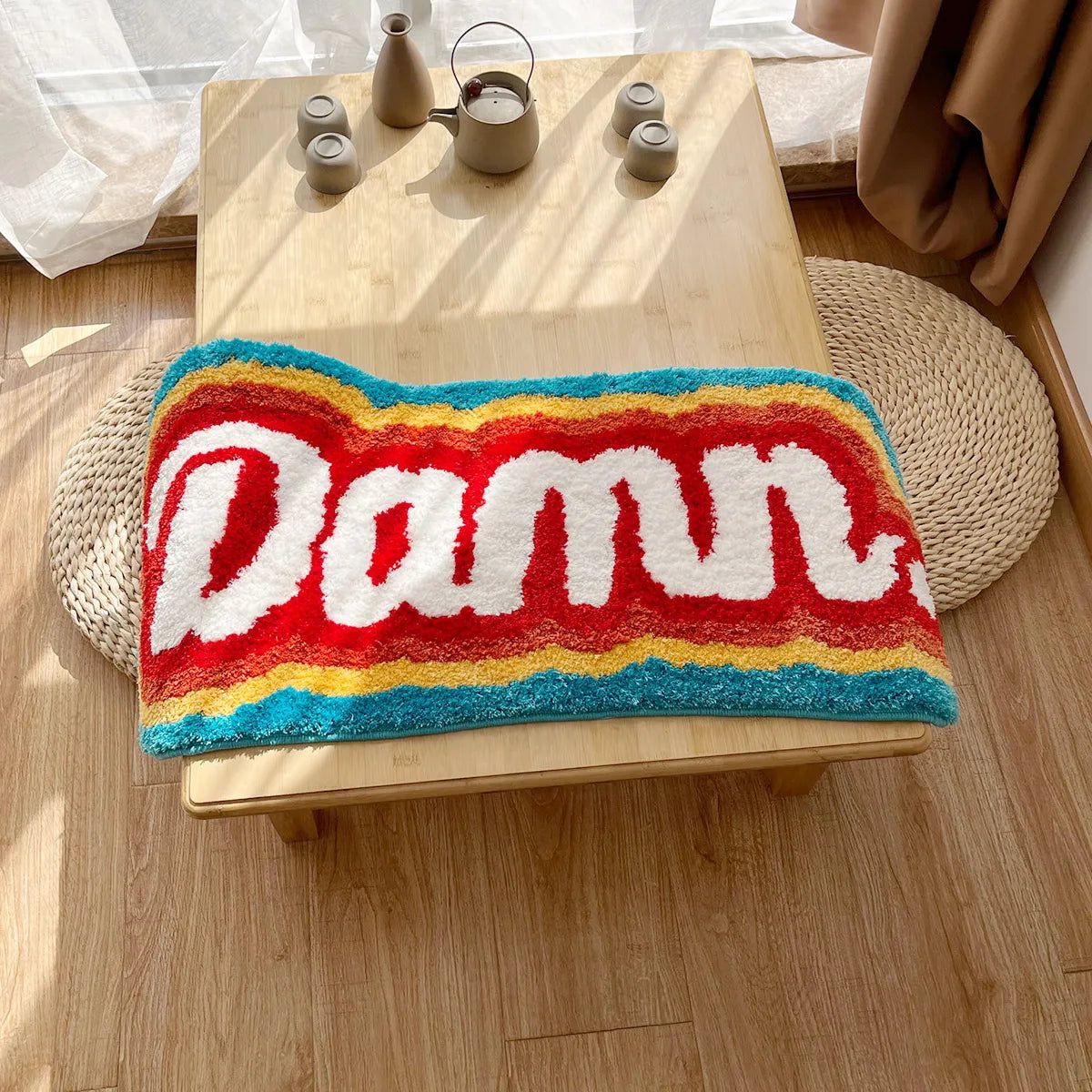 DAMN Letter Element Rug: Edgy Style and Comfort in Every Detail